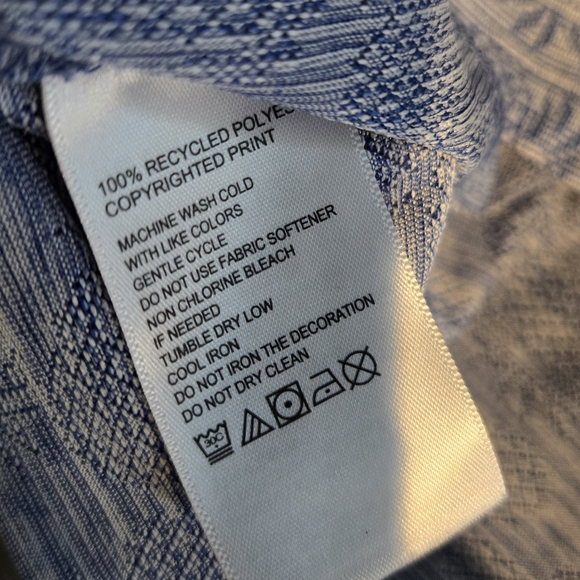 Tommy Bahama ISLAND ZONE Blue Patterned Short Sleeve Tee - Picture 4 of 4